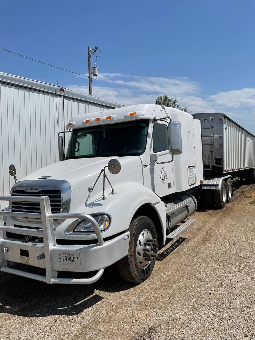 white freightliner